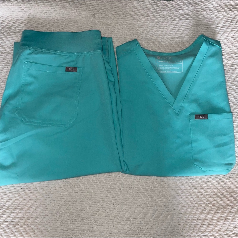 Figs Fresh Aqua Pants